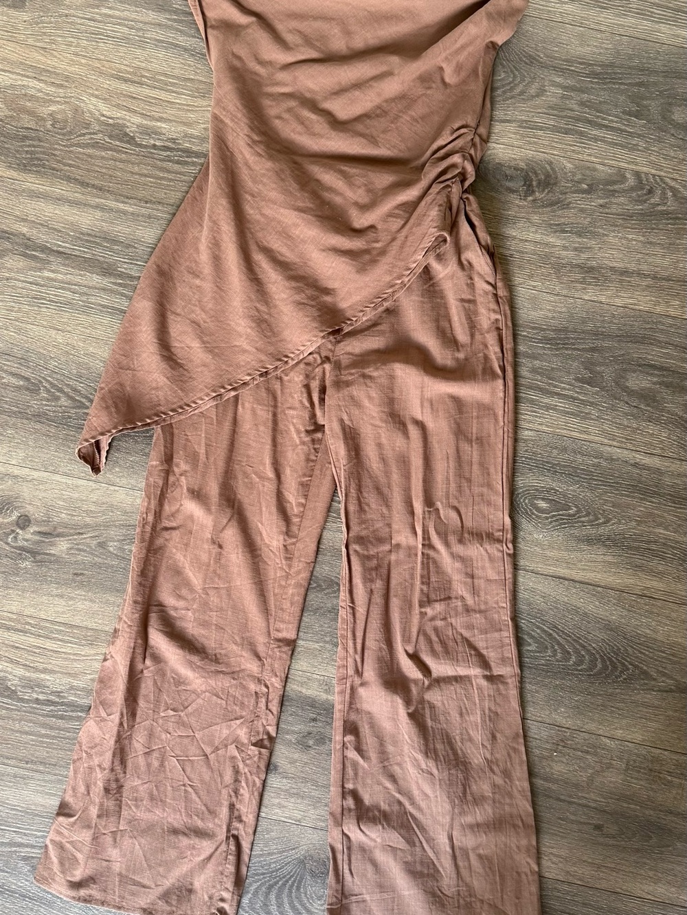 Bronze Snake Tasi Off The Shoulder Top & Pant Set